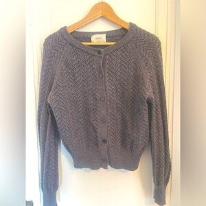 Wilfred Cardigan - charcoal / grey, size small